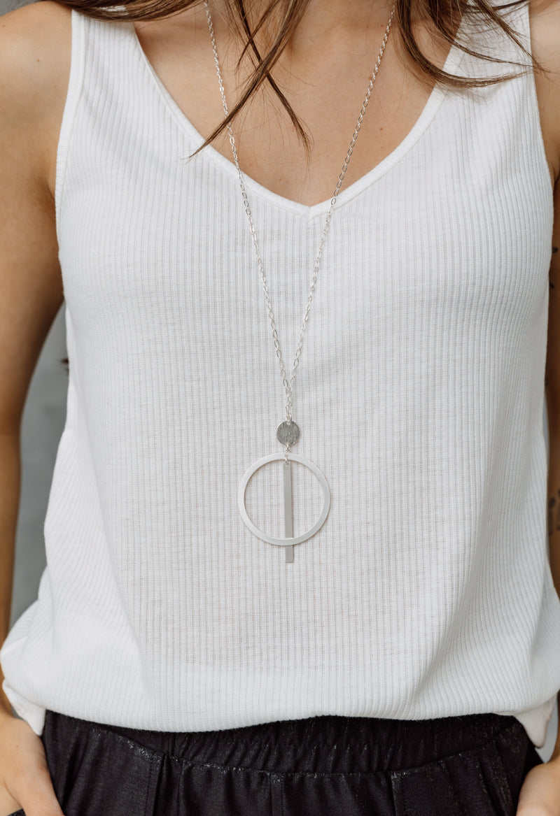 Simply Polished Necklace - SILVER - willows clothing NECKLACES