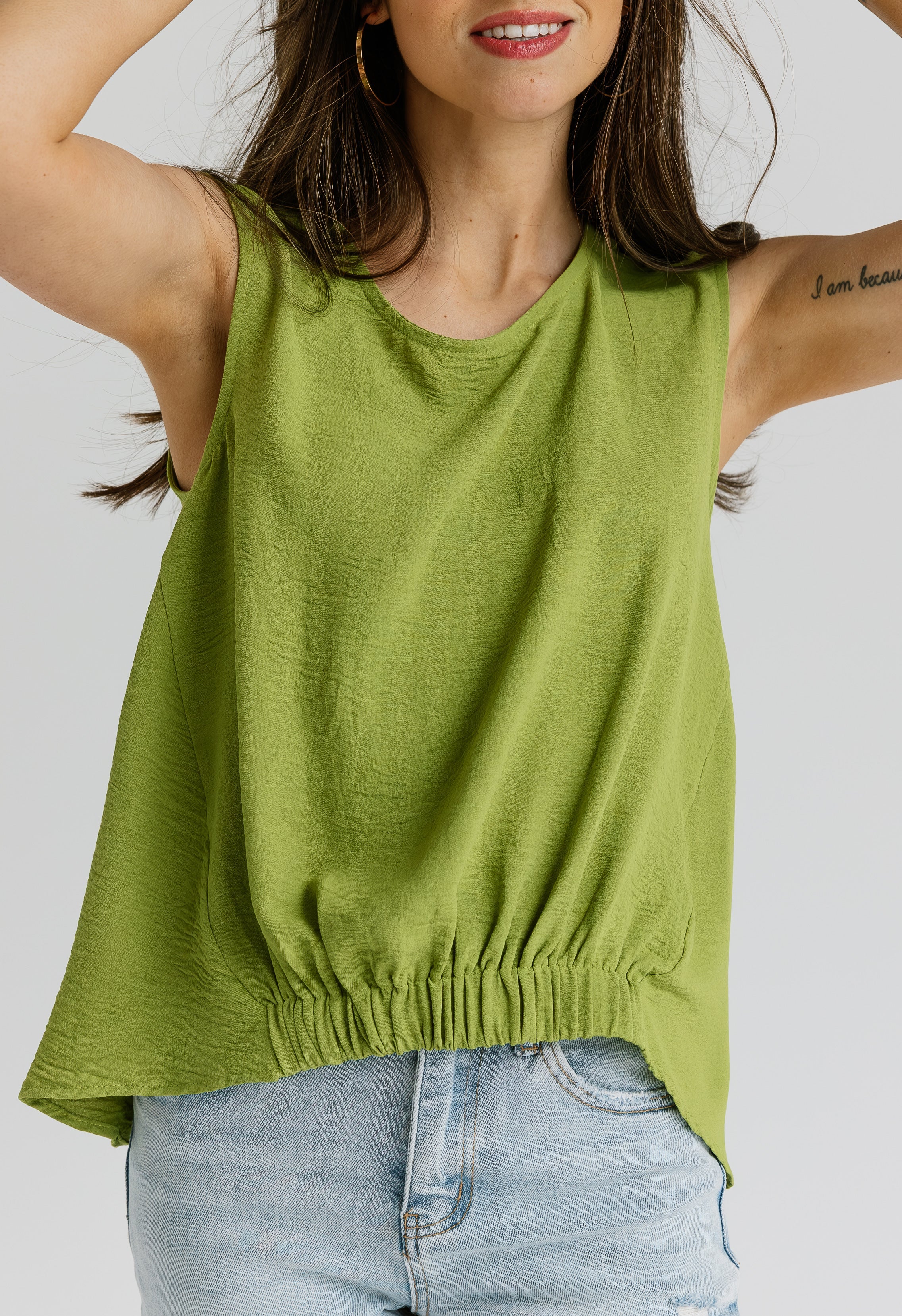 Willow & Root Square Neck Corset Tank Top - Women's Tank Tops in
