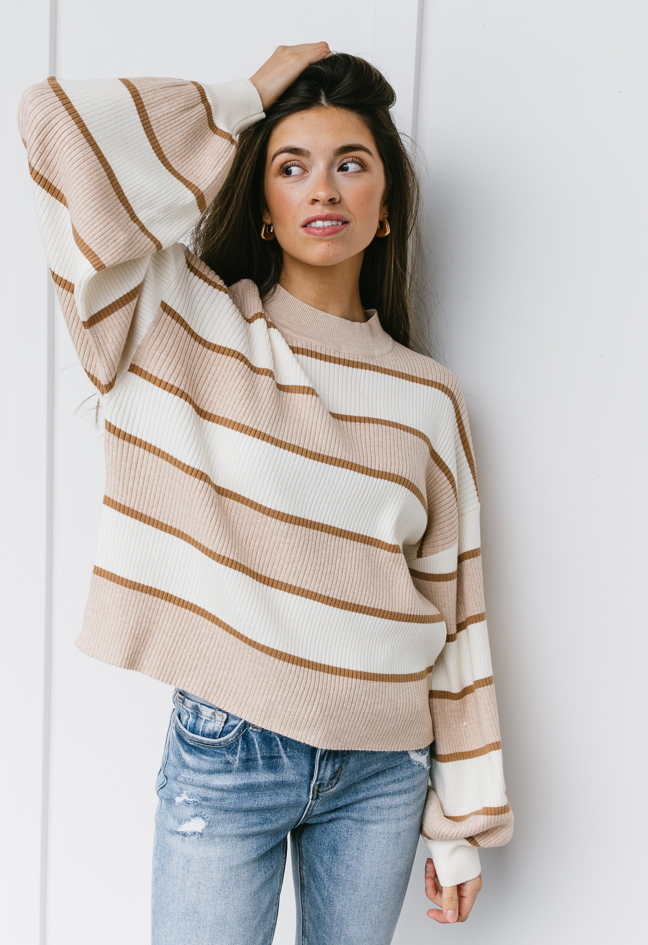 Spencer Sweater - OATMEAL - willows clothing SWEATER