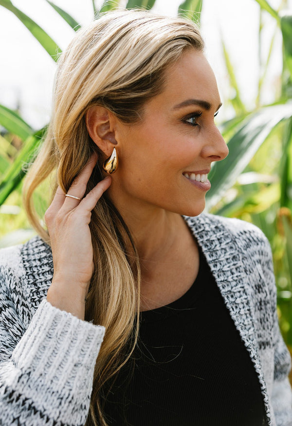 Teardrop Earrings - GOLD - willows clothing Earrings